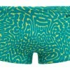 Maillot De Bain Boxer Orca Square Leg Bleu Jaune