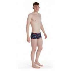 Maillot De Bain Speedo Allover 17 Cm Noir -Équipement Natation Soldes unnamed file 1016