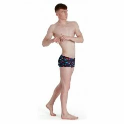 Maillot De Bain Speedo Allover 17 Cm Noir -Équipement Natation Soldes unnamed file 1017