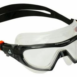 Masque De Natation Aquasphere Vista Pro Gris / Noir - Verres Clairs Translucide / Gris