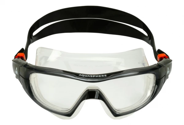 Masque De Natation Aquasphere Vista Pro Gris / Noir - Verres Clairs Translucide / Gris 2 Masque De Natation Aquasphere Vista Pro Gris / Noir - Verres Clairs Translucide / Gris – Image 2
