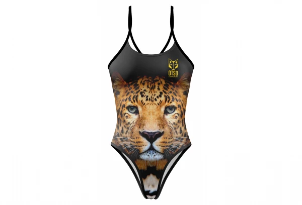 Maillot De Bain Femme 1 Pièce Otso Leopard Skin Bleu / Rose 1 Maillot De Bain Femme 1 Pièce Otso Leopard Skin Bleu / Rose