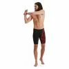 Maillot De Bain Boxer Speedo Allover V-cut Jammer Noir Rouge Noir / Rouge