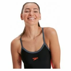 Maillot De Bain Femme Speedo Dive Thinstrap Muscleback Noir -Équipement Natation Soldes unnamed file 1236