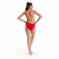 Maillot De Bain 1 Pièce Femme Speedo Eco+ Thinstrap Rouge -Équipement Natation Soldes unnamed file 1258