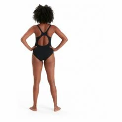 Maillot De Bain Femme Speedo Eco+ Placem Muscleb Noir -Équipement Natation Soldes unnamed file 1270