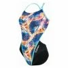 Maillot De Bain 1-Pièce Femme Michael Phelps Trafic Racing Back / Bleu / Multi