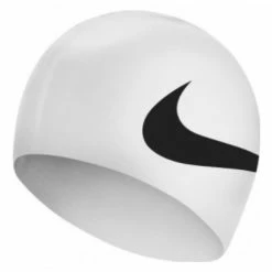 Bonnet De Bain Nike Swim Big Swoosh Blanc