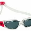 Lunettes De Bain Michael Phelps Tiburon Blanc Rose Verres Fumés