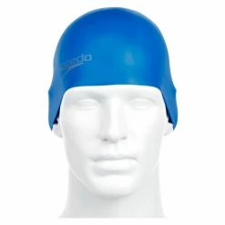 Bonnet De Bain Speedo Silicone Bleu -Équipement Natation Soldes unnamed file 1403