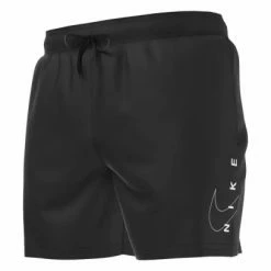 Short Nike Swim Swoosh Break 5' Noir