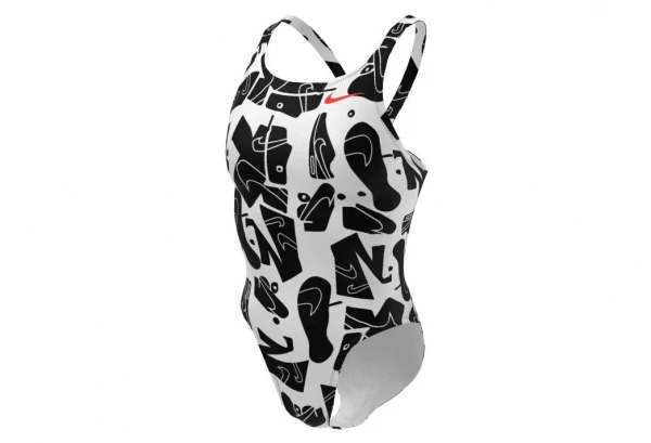 Maillot De Bain Femme 1 Pièce Nike Swim Fastback Noir 1 Maillot De Bain Femme 1 Pièce Nike Swim Fastback Noir