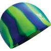Bonnet De Bain Tyr Silicon Cap Vert Bleu