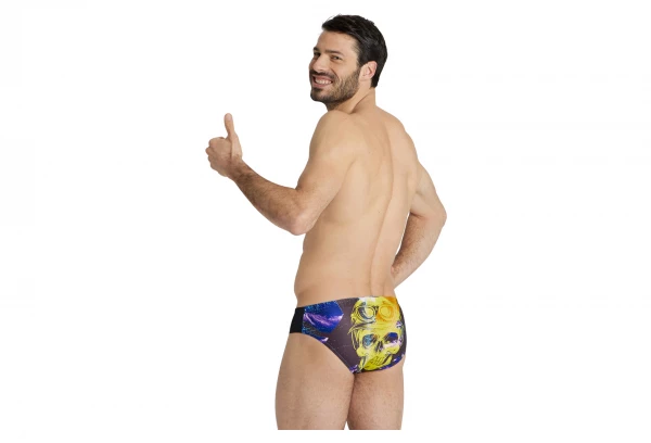 Maillot De Bain Arena Slip Crazy Placement Noir 2 Maillot De Bain Arena Slip Crazy Placement Noir – Image 2