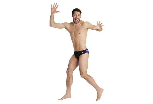 Maillot De Bain Arena Slip Crazy Placement Noir 4 Maillot De Bain Arena Slip Crazy Placement Noir – Image 4