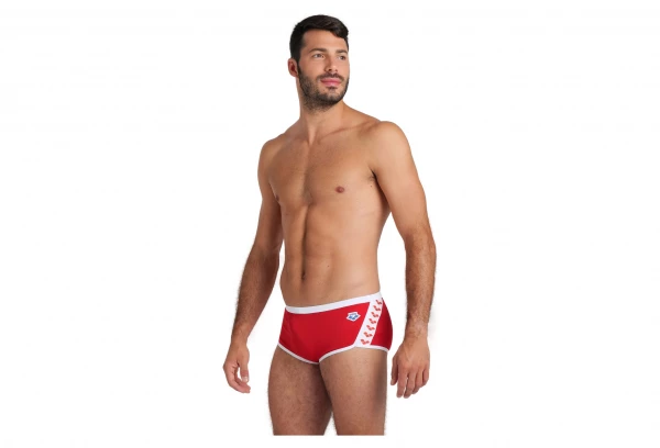 Maillot De Bain Arena Short Icons Solid Rouge 1 Maillot De Bain Arena Short Icons Solid Rouge