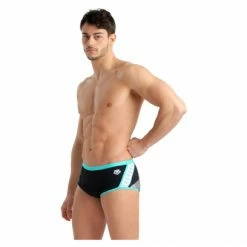 Maillot De Bain Arena Short Icons Noir Bleu