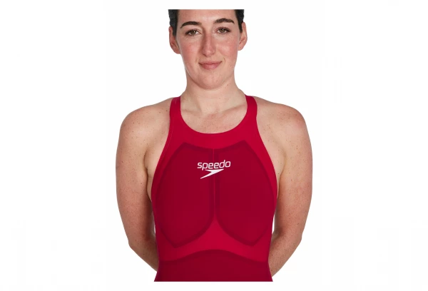 Maillot De Bain 1 Pièce Femme Speedo Fastskin LZR Pure Valor Openback Kneeskin Rouge 2 Maillot De Bain 1 Pièce Femme Speedo Fastskin LZR Pure Valor Openback Kneeskin Rouge – Image 2