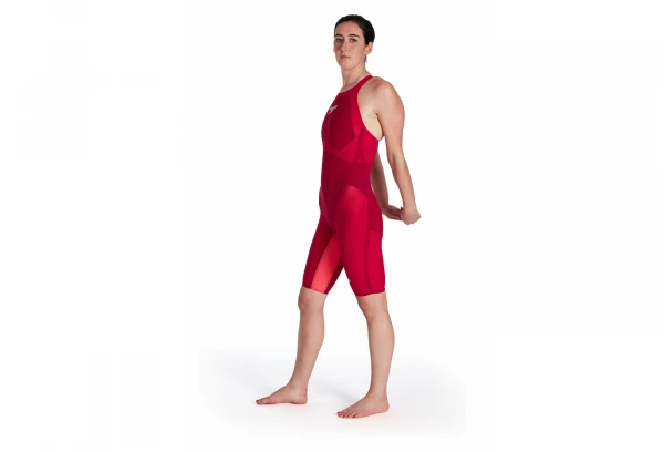 Maillot De Bain 1 Pièce Femme Speedo Fastskin LZR Pure Valor Openback Kneeskin Rouge 4 Maillot De Bain 1 Pièce Femme Speedo Fastskin LZR Pure Valor Openback Kneeskin Rouge – Image 4