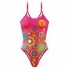 Maillot De Bain Femme 1 Pièce Otso Swimsuit Chupa Chups Floral Pink Multi-couleur