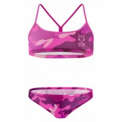 Maillot De Bain Femme 2 Pièces Otso Snake Noir -Équipement Natation Soldes unnamed file 2052