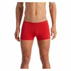 Maillot De Bain Nike Swim Square Leg Rouge Enfant -Équipement Natation Soldes unnamed file 2110