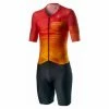 Combinaison Trifonction Castelli PR Speed Rouge Fiery
