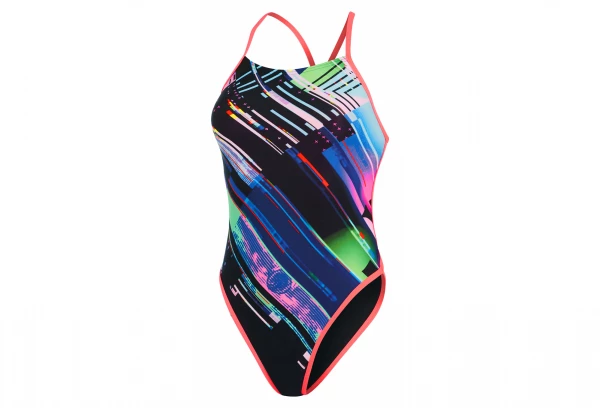 Maillot De Bain Femme Speedo Placement Dos à Lanières Multicouleur 1 Maillot De Bain Femme Speedo Placement Dos à Lanières Multicouleur