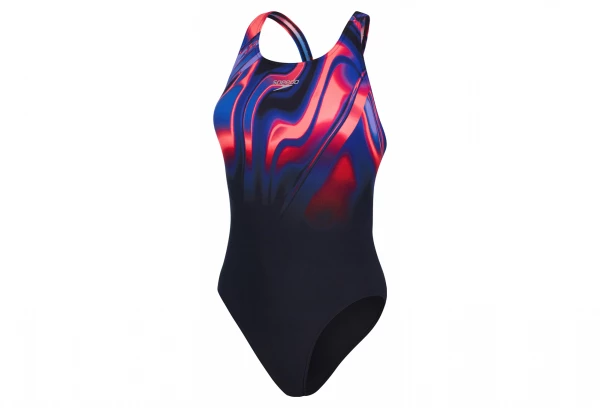 Maillot De Bain Femme Speedo Placement Powerback Noir/Rouge 1 Maillot De Bain Femme Speedo Placement Powerback Noir/Rouge