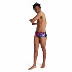 Speedo Maillot De Bain Homme Allover 14 Cm Noir/Rose/Bleu -Équipement Natation Soldes unnamed file 2189