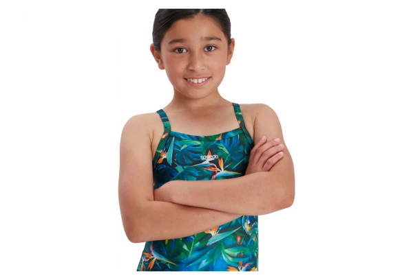 Maillot De Bain Junior Speedo Allover Thinstrap Muscleback Noir Vert 1 Maillot De Bain Junior Speedo Allover Thinstrap Muscleback Noir Vert