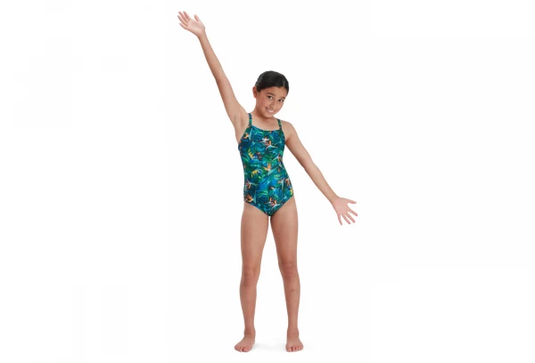 Maillot De Bain Junior Speedo Allover Thinstrap Muscleback Noir Vert 4 Maillot De Bain Junior Speedo Allover Thinstrap Muscleback Noir Vert – Image 4