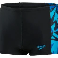 Maillot De Bain Junior Speedo Hyper Boom Panel Aquashort Noir Bleu