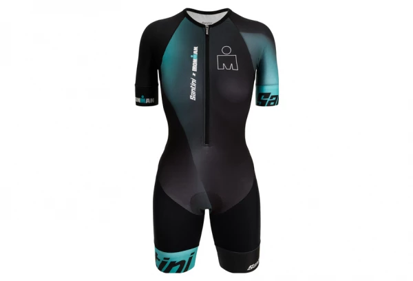 Combinaison Trifonction Manches Courtes Femme Santini X IronMan Ikaika Vert/Noir Noir / Vert 1 Combinaison Trifonction Manches Courtes Femme Santini X IronMan Ikaika Vert/Noir Noir / Vert