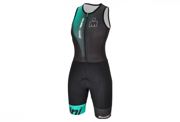 Combinaison Trifonction Sans Manche Femme Santini X IronMan Ikaika Vert/Noir Noir / Vert 2 Combinaison Trifonction Sans Manche Femme Santini X IronMan Ikaika Vert/Noir Noir / Vert – Image 2