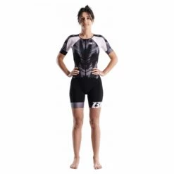Combinaison Femme Trifonction Z3rod Racer TTSUIT Noir Bleu / Blanc