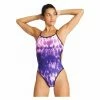 Maillot De Bain Femme Arena Tiedye Challenge Back Multi Couleurs