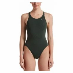 Maillot De Bain Femme 1 Pièce Nike Swim Fastback Blanc Bleu -Équipement Natation Soldes unnamed file 2361