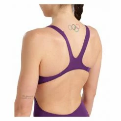 Maillot De Bain 1 Pièce Femme Arena Team Swim Tech Solid Violet -Équipement Natation Soldes unnamed file 246