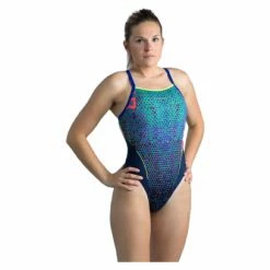 Maillot De Bain Femme Nabaiji Lexa Eska Bleu Vert