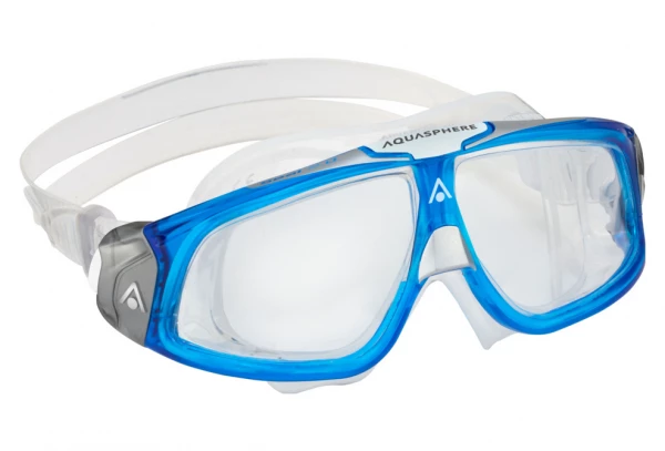 Masque De Natation Aquasphere Seal 2.0.A Light Bleu / Blanc - Verres Clairs 1 Masque De Natation Aquasphere Seal 2.0.A Light Bleu / Blanc - Verres Clairs
