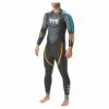 Combinaison De Triathlon TYR Hurricane Cat 2 Noir/Bleu/Orange