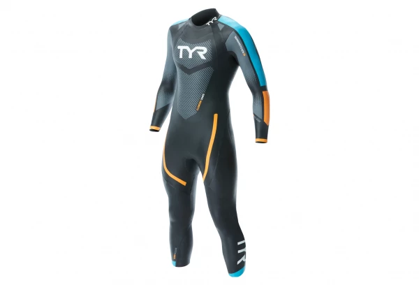Combinaison De Triathlon TYR Hurricane Cat 2 Noir/Bleu/Orange 3 Combinaison De Triathlon TYR Hurricane Cat 2 Noir/Bleu/Orange – Image 3