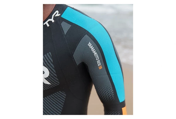 Combinaison De Triathlon TYR Hurricane Cat 2 Noir/Bleu/Orange 5 Combinaison De Triathlon TYR Hurricane Cat 2 Noir/Bleu/Orange – Image 5