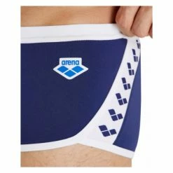 Maillot De Bain Arena Short Icons Bleu Blanc -Équipement Natation Soldes unnamed file 387