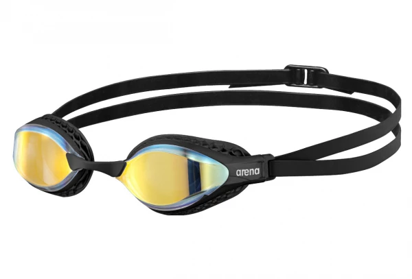Paire De Lunettes Arena Airspeed Mirror Noir Jaune Blanc / Or 1 Paire De Lunettes Arena Airspeed Mirror Noir Jaune Blanc / Or