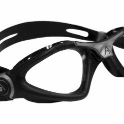 Lunettes De Bain Aquasphere Kayenne Noir Argent Verres Clairs Translucide / Translucide