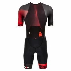Combinaison Trifonction Manches Courtes Santini X IronMan Ikaika Noir/Rouge Noir / Rouge -Équipement Natation Soldes unnamed file 51