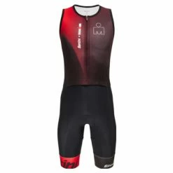 Combinaison Trifonction Manches Courtes Santini X IronMan Ikaika Noir/Rouge Noir / Rouge -Équipement Natation Soldes unnamed file 52