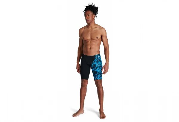 Maillot De Bain Jammer Speedo Allover V-Cut Noir Bleu 1 Maillot De Bain Jammer Speedo Allover V-Cut Noir Bleu